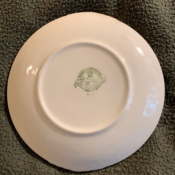 The Paden City Pottery Co. Saucers. Set of 5. Made in USA. 6” across - Picture 5 of 13